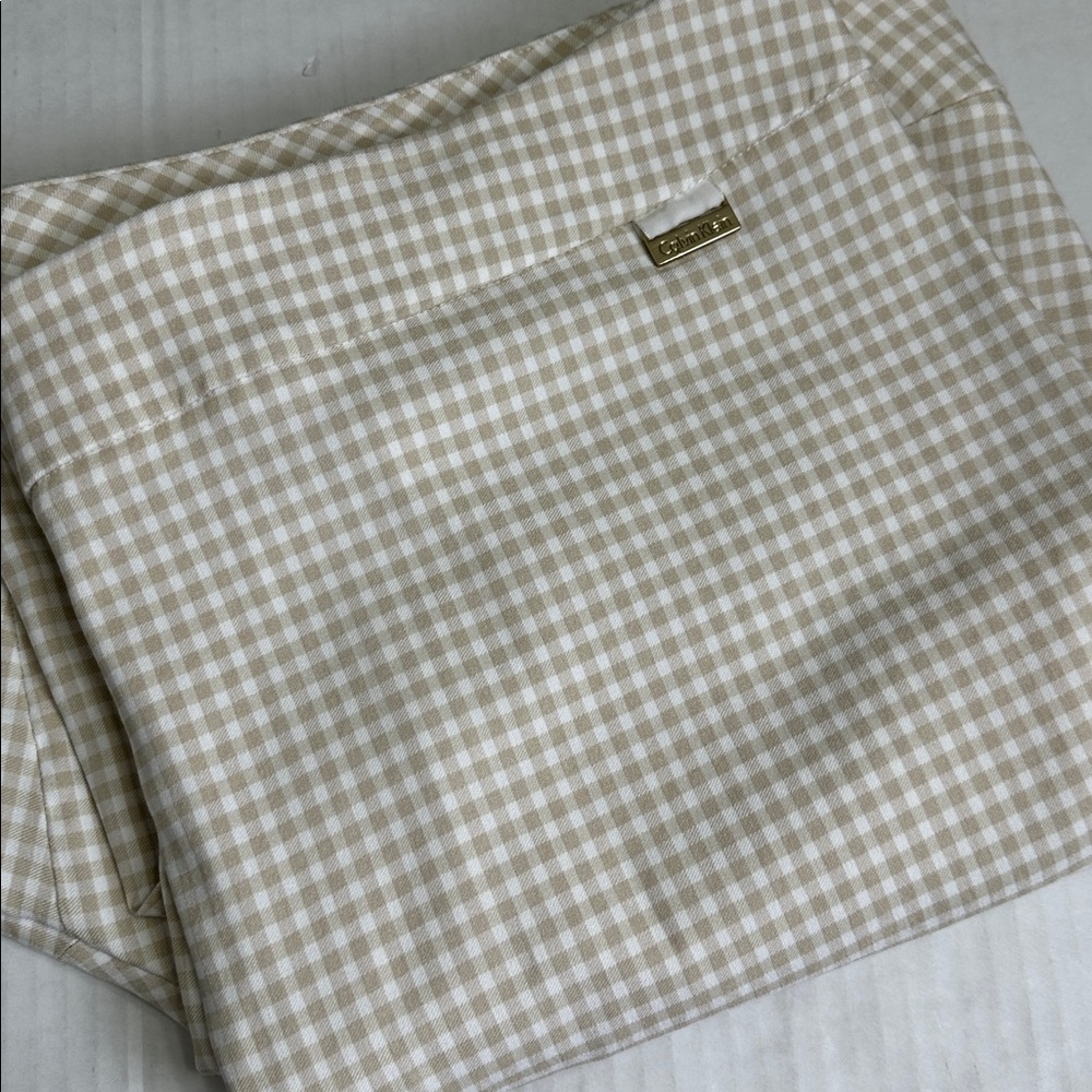 Calvin Klein Gingham Womens Plus Size 20W Dress Pants Business Stretchy Trousers